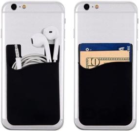 img 3 attached to 📱 Agentwhiteusa Stick-on Wallet for Cell Phones: Credit Card, Business Card & ID Holder for iPhone, Android & Most Smartphones