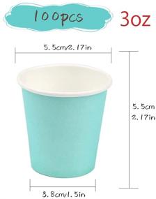 img 3 attached to ☕ 100 Pack Disposable 3 Oz Cups - Paper Espresso, Bathroom, and Snack Cups - Ideal for Coffee, Mouthwash