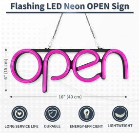 img 3 attached to 🔆 Enhance Business Visibility with the Neon Open Sign Business Switch!