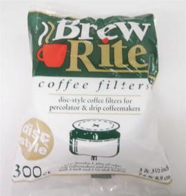 img 1 attached to ☕ Brew Rite Disc Style 3-inch and 3.5-inch Coffee Filters - 300 Count for Percolator and Drip Coffeemakers