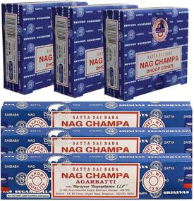 img 2 attached to Набор палочек индийского ароматического благовония Nag Champa - 3 пачки по 15 г с держателем для конусов - разнообразный набор для улучшенного ароматерапевтического опыта