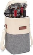 🍷 cana & co 4-bottle wine carrier - wine cooler bag - wine travel bag for picnics and restaurants - versatile wine tote for beverages and snacks - ideal wine gift логотип