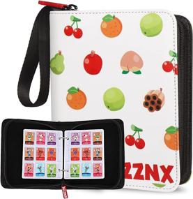 img 4 attached to 🍎 MZZNX 495 Mini Amiibo Cards Pockets Binder Holder for Animal Crossing, 1.3"x1" ACNH NFC Tag Game Cards Holder (Fruit)