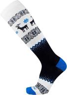 🧦 winter warmth: pure athlete wool ski socks for women and men - ideal for skiing and snowboarding with merino wool pack логотип