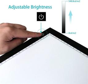 img 1 attached to 🎨 Huion A2 26.77 Inches Large Thin Light Box Drawing Light Board: Ideal for Artcraft, Animation, Sketching, Tattoo Transferring with Adjustable Brightness