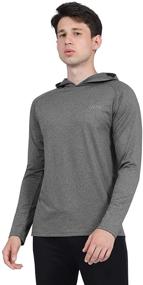 img 3 attached to DISHANG Athletic Hoodie Sleeve Running Men's Clothing