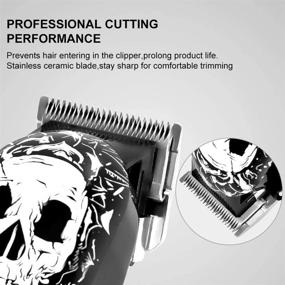 img 2 attached to 💇 SURKER Professional Cordless Hair Clippers for Men - Hair Trimmer Grooming Kit with Beard Trim, Barber Haircut, and Rechargeable Feature