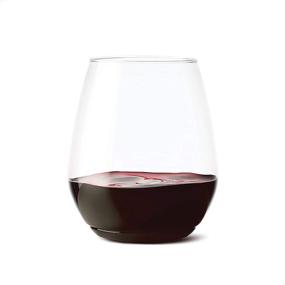img 4 attached to TOSSWARE POP 18oz Vino XL SET OF 12 Plastic Wine Glasses - Premium Quality, Unbreakable, Crystal Clear, and Recyclable - Pack of 1, Count 12