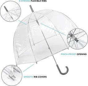 img 2 attached to 🌈 Totes Women's Clear Bubble Umbrella: The Ultimate Stylish Rain Accessory