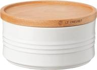 creuset america canister wood white логотип