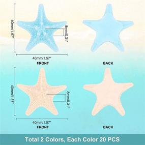 img 2 attached to PH PandaHall Cabochons Starfish Resin Decorations