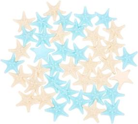 img 4 attached to PH PandaHall Cabochons Starfish Resin Decorations