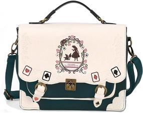 img 4 attached to 👜 Сумки и кошельки Wonderland для женщин: коллекция винтажной сумки-мессенджера и модного рюкзака