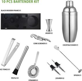 img 3 attached to 🍹 Beginner's Bartender Cocktail Set with Strainer