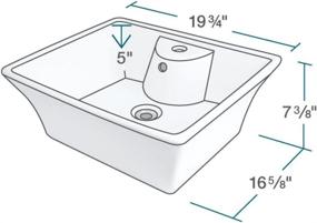 img 2 attached to V150 Bisque Porcelain Vessel Brushed Ensemble