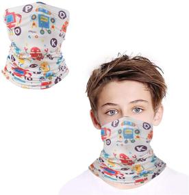 img 4 attached to Gaiter Protection Bandanas Cycling 3Pcs Unicorn Girls' Accessories in Cold Weather