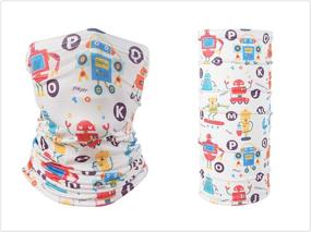 img 1 attached to Gaiter Protection Bandanas Cycling 3Pcs Unicorn Girls' Accessories in Cold Weather