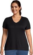 👚 just my size women's plus-size cool dri v-neck tee, short sleeve - enhanced seo логотип