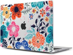 img 4 attached to 🌸 LARTEEN Matte Shine Through Hardshell Case Cover for MacBook Pro 16" Model A2141 – Bright Blooming Flowers Blossom