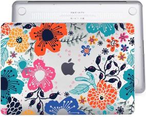 img 2 attached to 🌸 LARTEEN Matte Shine Through Hardshell Case Cover for MacBook Pro 16" Model A2141 – Bright Blooming Flowers Blossom