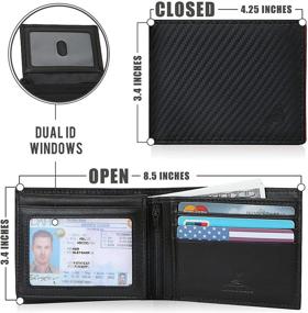 img 1 attached to 💳 Optimized RFID Slim Front Pocket Wallets