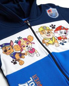 img 3 attached to Nickelodeon Boys Paw Patrol 2-Piece Jogger Set - Fleece Hoodie and Jogger Pant Combo with Zip-Up