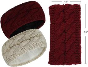 img 2 attached to Styla Hair Fleece Weather Headband Outdoor Recreation in Outdoor Clothing