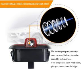 img 2 attached to 🚗 Усилите свой Mercedes-Benz C Class с помощью автомобильных LED-логотипных дверных огней: 4 шт. фонари с эффектом призрака, совместимы с моделями 2008-2013 C200, C230, C280, C260, C300 - проекторы наземного освещения вежливости дверей.