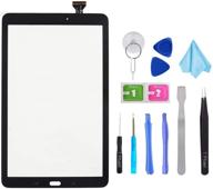 📱 black touch screen digitizer replacement for samsung galaxy tab a 10.1 (2016) - glass parts for t580 t585 sm-t580 sm-t585 - tools kit & pre-installed adhesive - lcd not included logo
