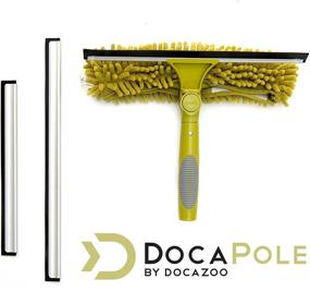 img 3 attached to 🧼 DOCAZOO DocaPole Window Squeegee and Scrubber Combo Attachment with 3 Blades, Universal Compatibility