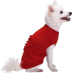 img 3 attached to 🐶 Designer Interlock Dog Sweaters with 3 Girly Patterns by Blueberry Pet