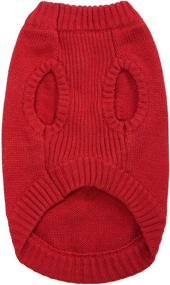 img 1 attached to 🐶 Designer Interlock Dog Sweaters with 3 Girly Patterns by Blueberry Pet