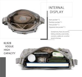 img 1 attached to 👜 Кошелек сумки с плеча через тело из кожи KL928 для женщин
