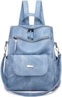 qyoubi backpack: the ultimate anti-theft convertible multipurpose women's handbag & wallet in trendy satchel design logo