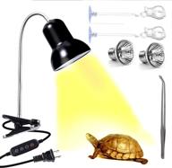 🐢 aquariumbasics reptile heat lamp light: enhance habitat with uva uvb, ideal for turtles, tortoise, lizards, and snakes – includes two 25w bulbs, 2 clips, 1 tweezer logo
