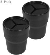 🚗 five cents car storage holder: portable mini bucket for garbage and debris – black, 2 packs logo