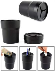 img 1 attached to 🚗 FIVE CENTS Car Storage Holder: Portable Mini Bucket for Garbage and Debris – Black, 2 Packs