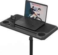 🚴 kom cycling media display - indoor cycling desk for bicycle trainers - transform your pain cave with this bike desk - the perfect cycling trainer desk for zwift, tr, and wahoo suf! logo