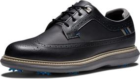 img 4 attached to 👟 Classic Style and Performance: FootJoy Men's Traditions White Brown Athletic Shoes