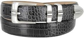 img 4 attached to Italian Calfskin Leather Designer Alligator Men's Accessories and Belts