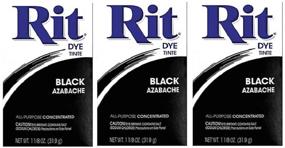 img 3 attached to Краситель Rit Dye 1,125 унции чёрного порошка, 3 упаковки