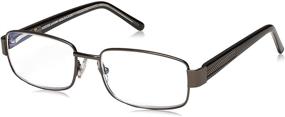 img 4 attached to Foster Grant Wes Multifocus Men's Rectangular Glasses: Enhance Your Vision in Style