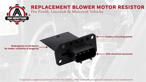 img 1 attached to 🔧 Мотор резистора вентилятора HVAC - совместим с Ford Lincoln Mercury - Expedition Escape F150 F250 F350 Super Duty Mustang Mark LT Mariner - Заменяет 3F2Z-18591-AA YH-1715