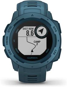 img 3 attached to Обновленный Garmin Instinct: Прочные наружные часы с GPS, 🌲 ГЛОНАСС, Галилео, мониторингом сердечного ритма и 3-осевым компасом - озерно-голубой