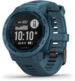 img 4 attached to Обновленный Garmin Instinct: Прочные наружные часы с GPS, 🌲 ГЛОНАСС, Галилео, мониторингом сердечного ритма и 3-осевым компасом - озерно-голубой