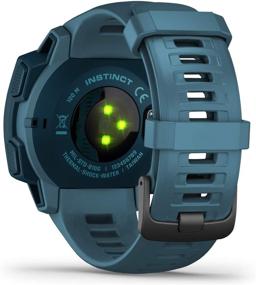 img 2 attached to Обновленный Garmin Instinct: Прочные наружные часы с GPS, 🌲 ГЛОНАСС, Галилео, мониторингом сердечного ритма и 3-осевым компасом - озерно-голубой