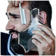 🧔 enhance your beard with monster&son's classic oversized beard shaping tool: clear edition logo