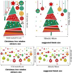 img 3 attached to 🎄 Outus 6 листов рождественской наклейки на окно и стену - праздничные декоративные наклейки для рождественского празднования, оформления новогодней вечеринки