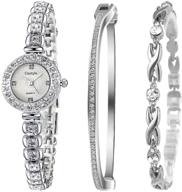 ⌚ clastyle rhinestone silver women's watch: elegant stainless steel ladies bracelet wristwatch logo