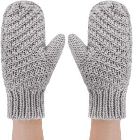 img 4 attached to 🧤 Stay Cozy and Warm with our Winter Mitten Gloves - Thermal Mittens for Extreme Cold